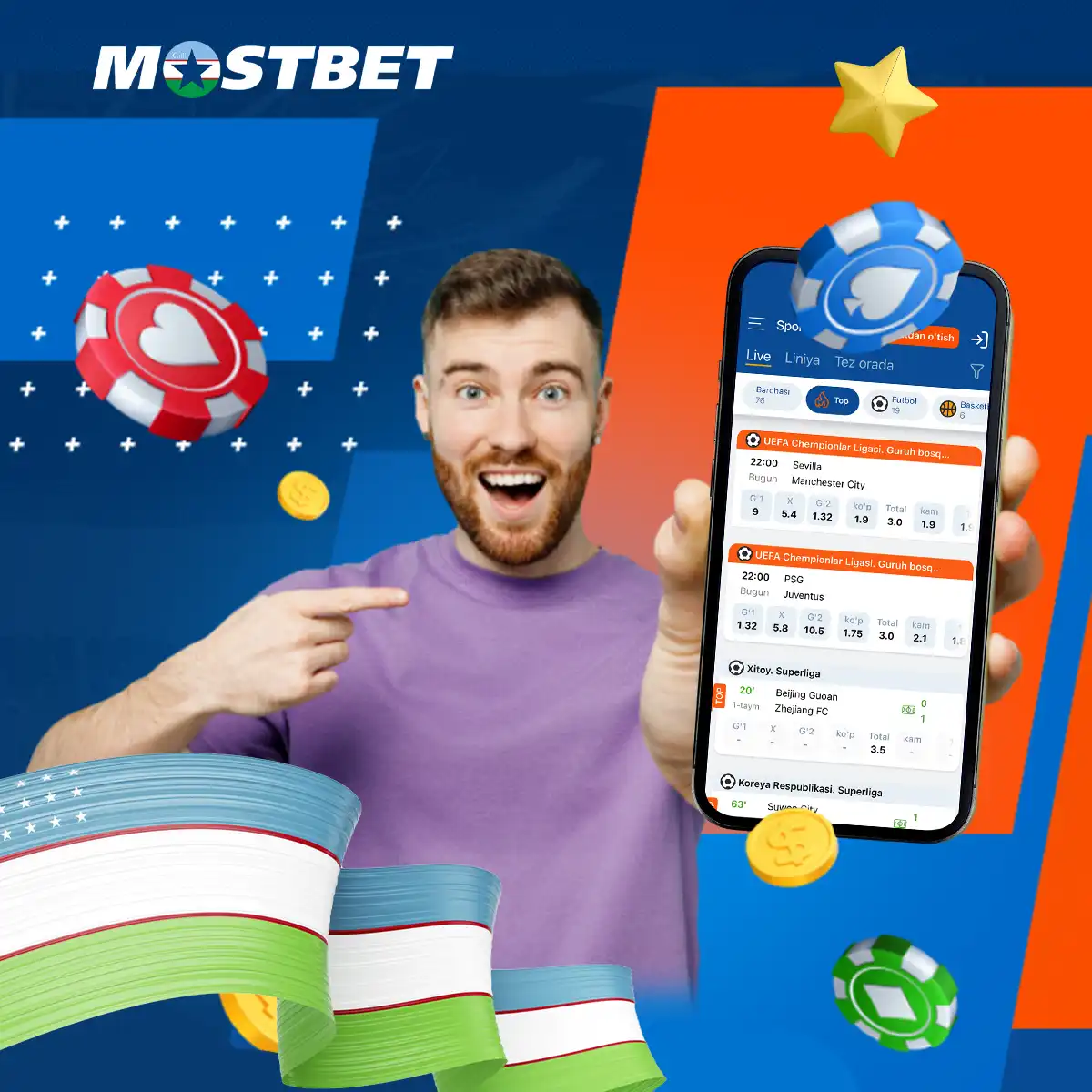 Mostbet O'zbekiston bilan o'ynashning afzalliklari