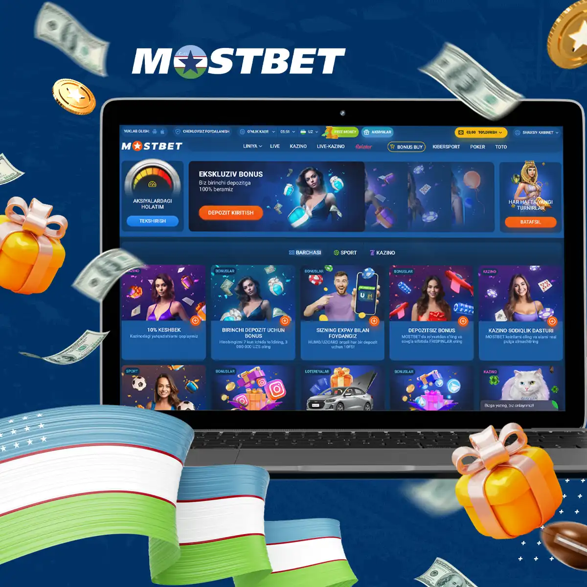 Mostbet UZ bonuslari va aksiyalari