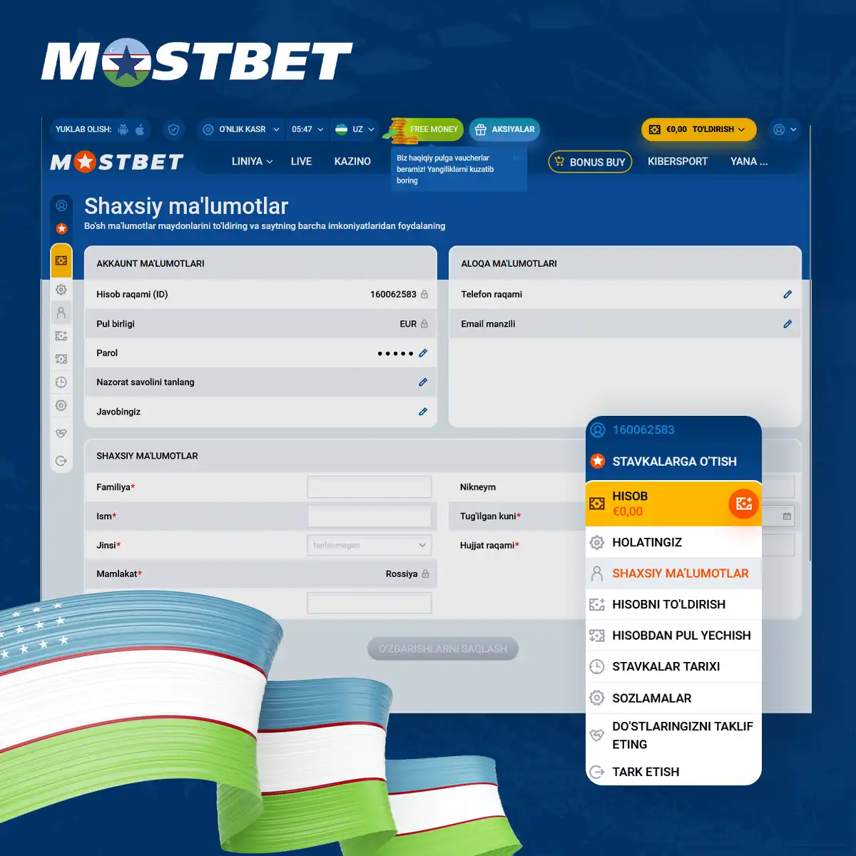 Mostbetda hisobni tekshirish jarayoni