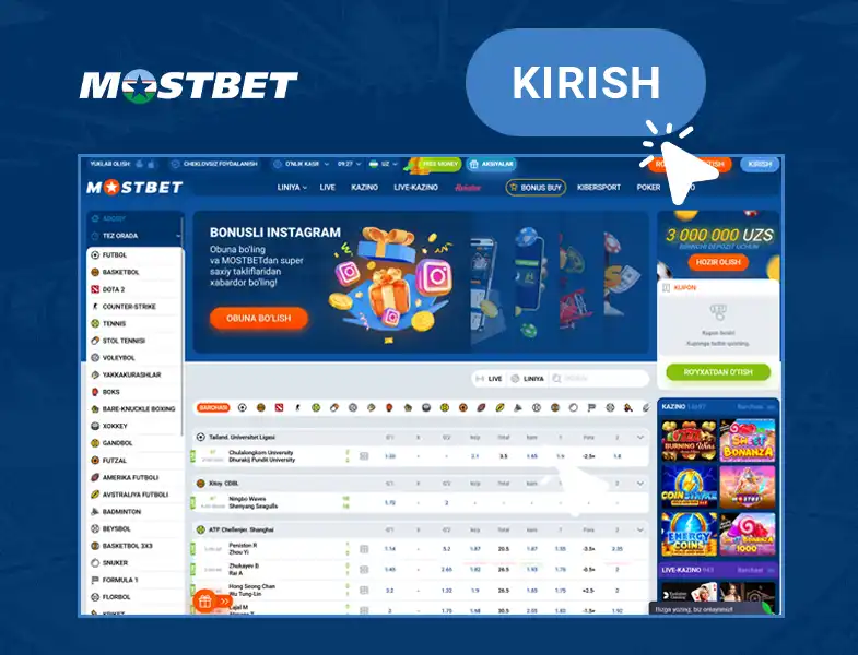 Mostbetga kirish muammolari