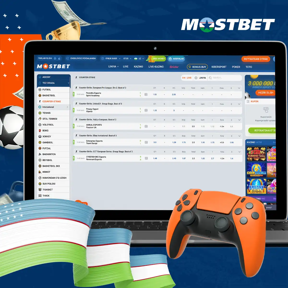 Mostbet kibersport tikishlari